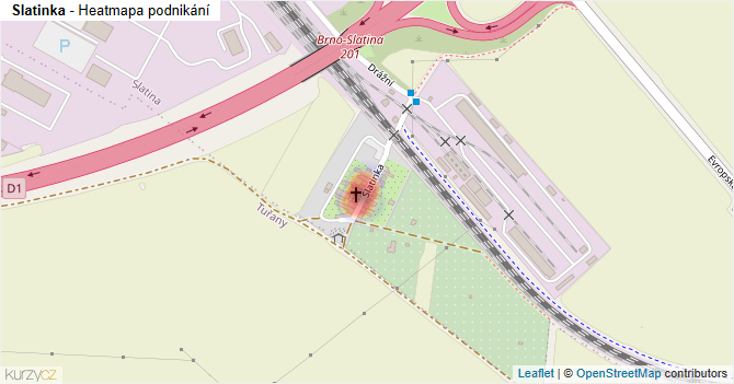Slatinka - mapa podnikání
