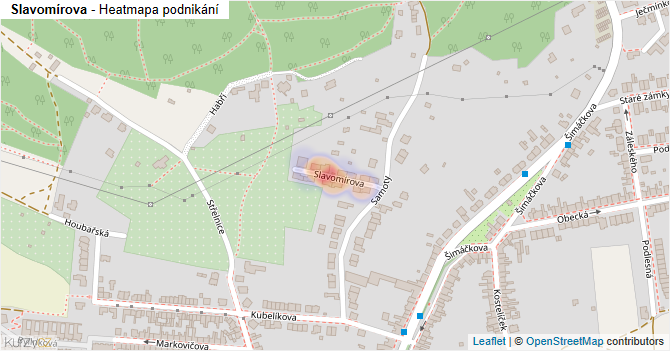 Slavomírova - mapa podnikání
