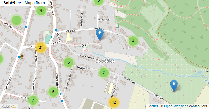 Soběšice - mapa firem