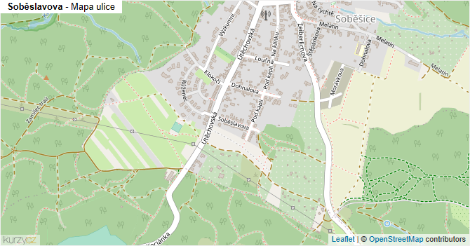Soběslavova - mapa ulice