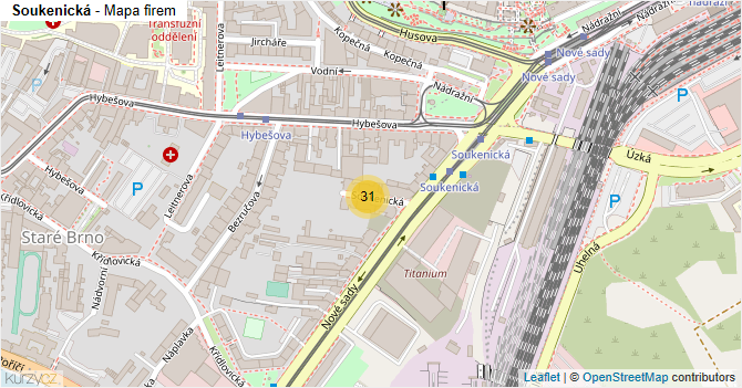 Soukenická - mapa firem