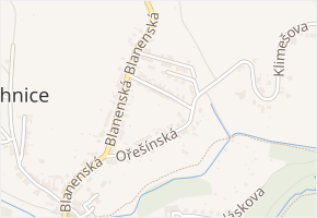 Sousední v obci Brno - mapa ulice