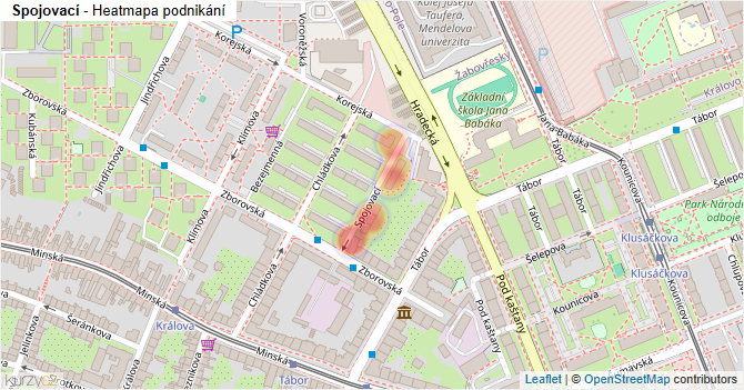 Spojovací - mapa podnikání