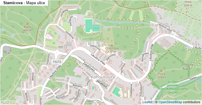 Stamicova - mapa ulice