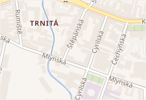 Štěpánská v obci Brno - mapa ulice