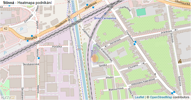 Stinná - mapa podnikání