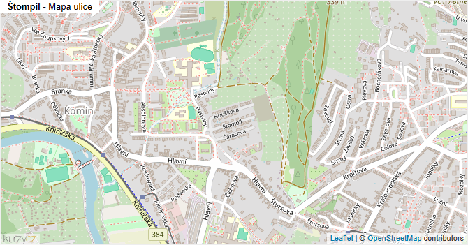 Štompil - mapa ulice