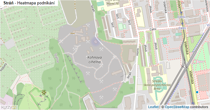 Stráň - mapa podnikání