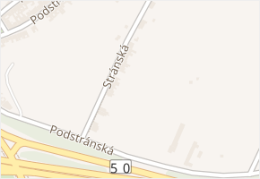 Stránská v obci Brno - mapa ulice