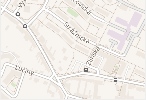 Strážnická v obci Brno - mapa ulice