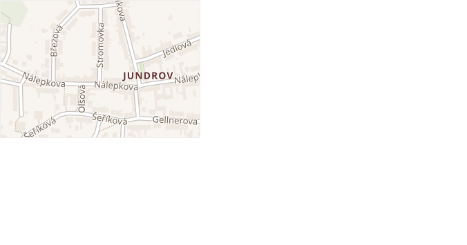 Stromovka v obci Brno - mapa ulice