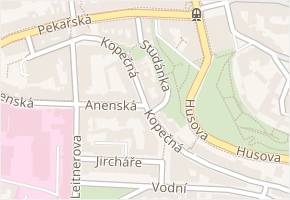 Studánka v obci Brno - mapa ulice