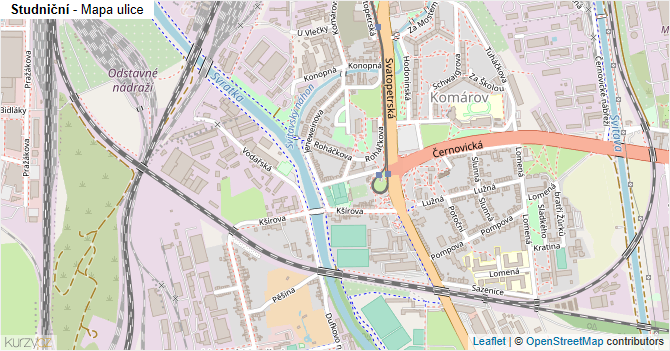 Studniční - mapa ulice