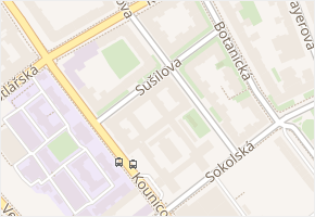 Sušilova v obci Brno - mapa ulice