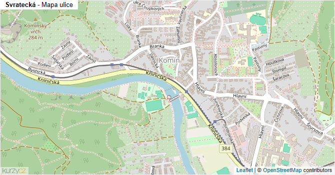 Svratecká - mapa ulice