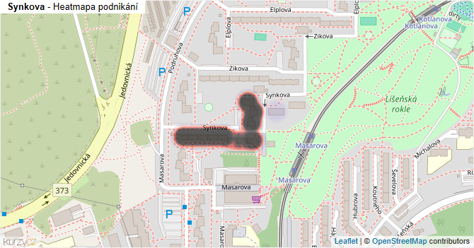 Synkova - mapa podnikání