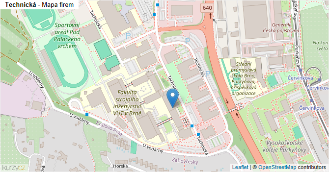 Technická - mapa firem