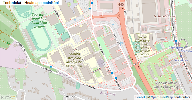 Technická - mapa podnikání