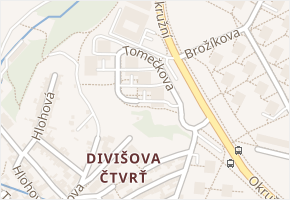 Tomečkova v obci Brno - mapa ulice