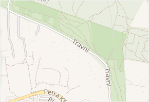 Travní v obci Brno - mapa ulice