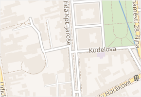třída Kpt. Jaroše v obci Brno - mapa ulice