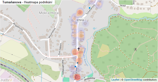Tumaňanova - mapa podnikání