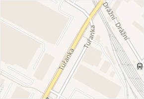 Tuřanka v obci Brno - mapa ulice