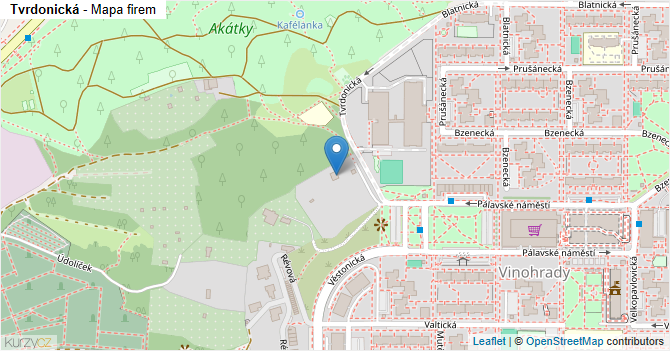 Tvrdonická - mapa firem