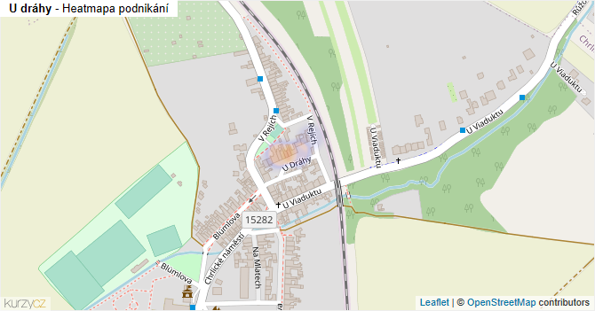 U dráhy - mapa podnikání
