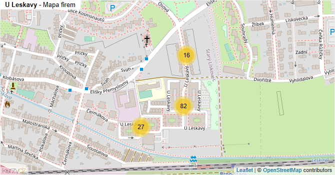 U Leskavy - mapa firem
