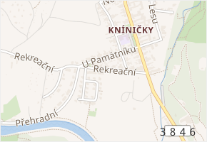 U památníku v obci Brno - mapa ulice