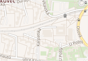 U pošty v obci Brno - mapa ulice