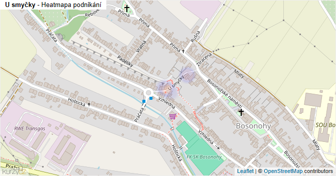 U smyčky - mapa podnikání