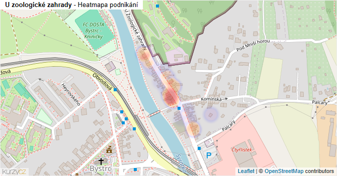U zoologické zahrady - mapa podnikání