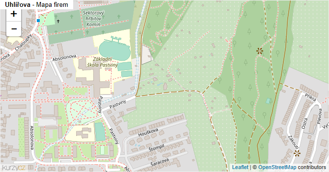 Uhlířova - mapa firem