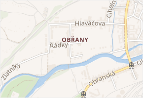 Újezdy v obci Brno - mapa ulice