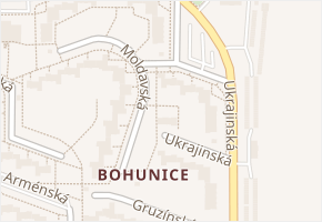 Ukrajinská v obci Brno - mapa ulice
