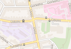Úvoz v obci Brno - mapa ulice