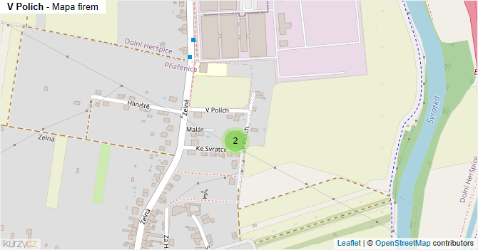 V Polích - mapa firem