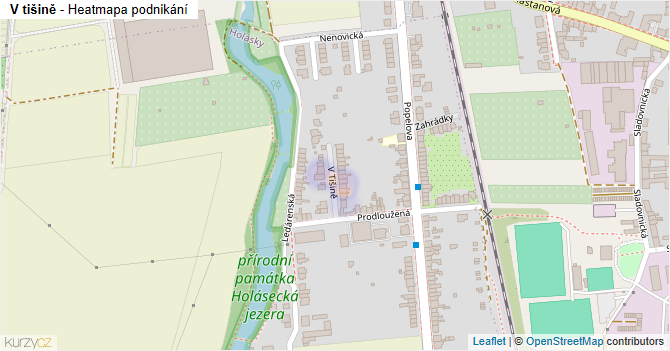 V tišině - mapa podnikání
