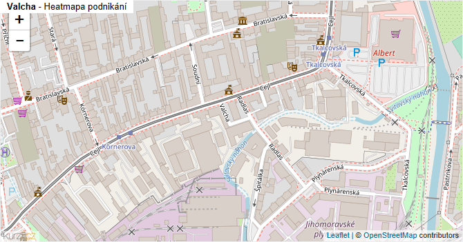 Valcha - mapa podnikání