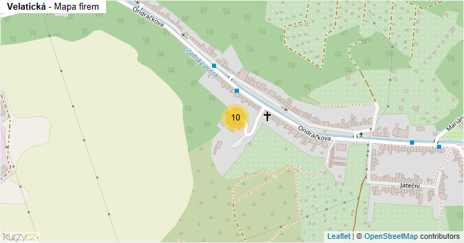 Velatická - mapa firem