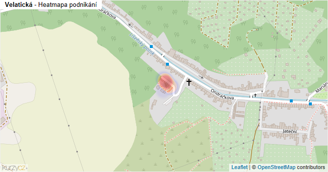 Velatická - mapa podnikání