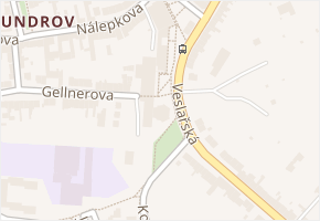 Veslařská v obci Brno - mapa ulice