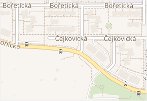 Věstonická v obci Brno - mapa ulice