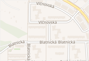 Vlčnovská v obci Brno - mapa ulice