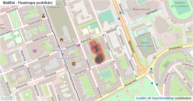 Vnitřní - mapa podnikání