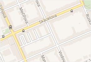 Vodova v obci Brno - mapa ulice