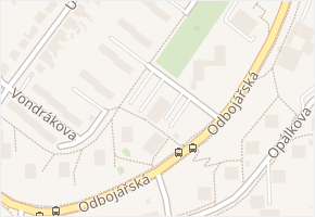 Vondrákova v obci Brno - mapa ulice