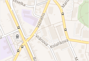 Vránova v obci Brno - mapa ulice